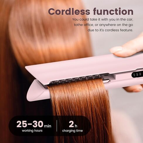 PRITECH Mini Flat Iron Portable Hair Straightener, Straightener with 13 Adjustable Temp(210°F-450°F), 1'' Plate for All Hairstyles Hair Straightening Irons Black in Saudi Arabia