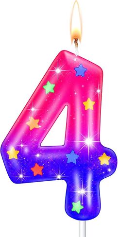 زينة حفلات الشارع من لونسوير، شمعة عيد الميلاد رقم 1 لتزيين كعكة عيد الميلاد لصديق، زينة كعكة عيد الميلاد باللون الأصفر والأخضر، مستلزمات ذات طابع خاص، شموع رقم للأولاد والبنات in Kuwait