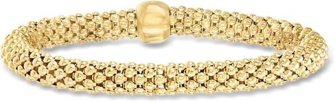 Ross-Simons Italian 18kt Gold Over Sterling Popcorn-Link Bracelet in Saudi Arabia