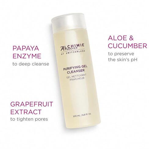 Alchimie Forever Purifying Gel Cleanser antioxidant-rich Facial Cleanser With Anti-Aging Benefits - Natural Ingredients, Perfectly Clean, Radiant, & Healthier-looking Skin 6.6oz in Kuwait
