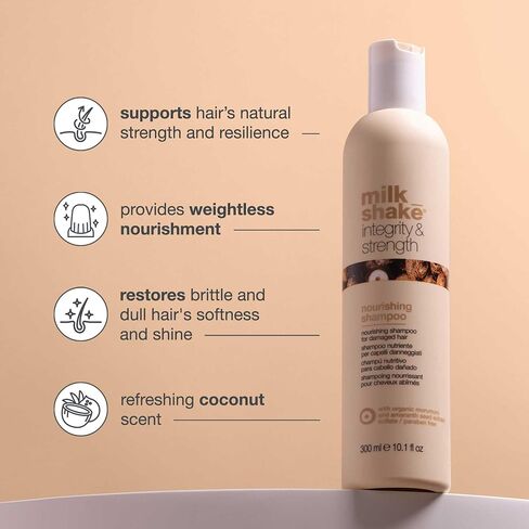 milk_shake Integrity Nourishing Shampoo - Anti Frizz Shampoo With Muru Muru Butter - Paraben And Sulfate Free, 1.7 Fl Oz in Saudi Arabia