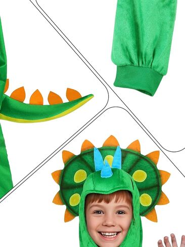 Kids Animal Costume Dress Up - Unisex Dress-Up Outfit for Halloween, Cosplay & Parties for Boys & Girls 4-12 Years in Kuwait