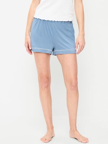 Old Navy Sunday Sleep Knit Jersey Short - Naturalist Blue in Kuwait