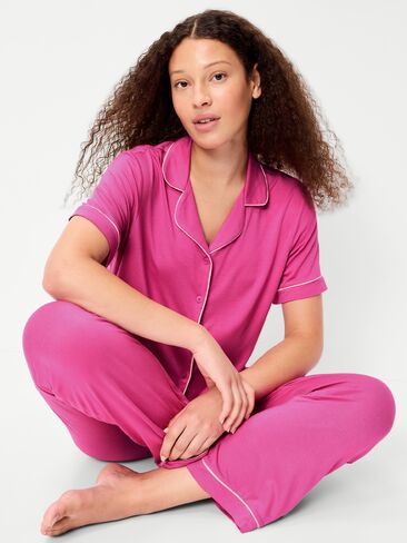 Old Navy Sunday Sleep Knit Jersey Pant - Wild Prairie Rose in Kuwait