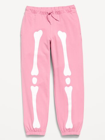Old Navy Favorite Fleece High-Waisted Jogger Sweatpants for Girls - Pressed Flower in Kuwait