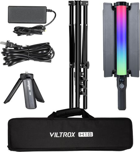 Photography Light Wand Video Lighting 2500mAh Handheld Rechargeable Lights Stick with Baffle 18W 192pcs LED RGB Set Double-Sided Led Bi-Color and Full Color Dimming in Saudi Arabia