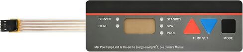 State Warehouse Pool Heater Replacement Control Panel Keypad Membrane Switch Replacement for Hayward Compatible with All H-Series Pool Heaters;Fits H100ID1 H150 H150FDN H150FDP H200FDN Series in Saudi Arabia