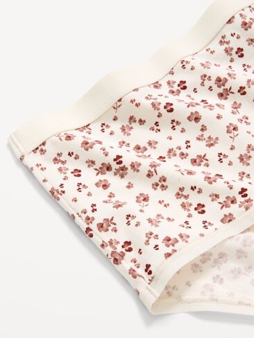 Old Navy High-Waisted Everyday Brief Cotton Underwear - Light Blue Floral in Kuwait