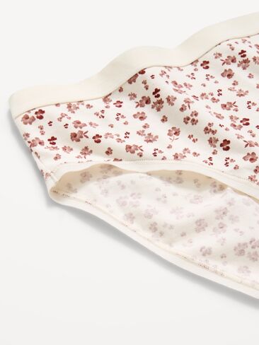 Old Navy High-Waisted Everyday Cotton Underwear - Light Blue Floral in Kuwait