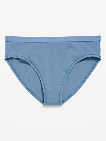 Old Navy High-Waisted Everyday Cotton Underwear - Naturalist Blue in Kuwait