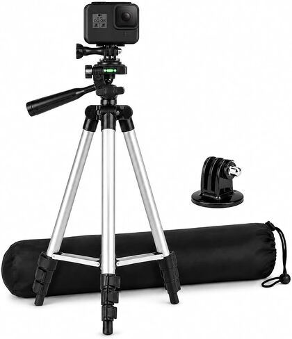 مونوبود كاميرا احترافية مقاس 72 بوصة مع إصدار سريع لكاميرات GoPro HERO1، HERO2، HERO3، HERO3+، HERO4، HERO4 Session، HERO5 + حامل ثلاثي القوائم + قطعة قماش من الألياف الدقيقة eCostConnection in Kuwait