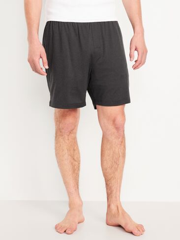 Old Navy Jersey Pajama Shorts for Men - Black Jack in Kuwait