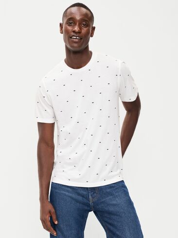 Old Navy Crew-Neck T-Shirt - White Bear in Kuwait