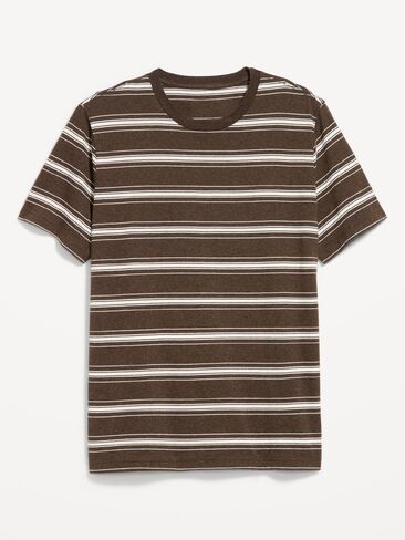 Old Navy Crew-Neck Striped T-Shirt - Bold Brown Stripe in Kuwait