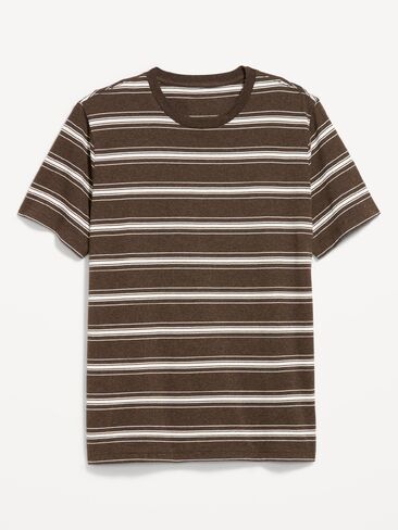 Old Navy Crew-Neck Striped T-Shirt - Bold Brown Stripe in Kuwait