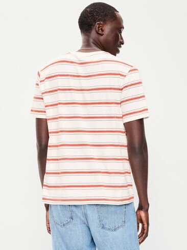 Old Navy Crew-Neck Striped T-Shirt - Candy Cane Red in Kuwait