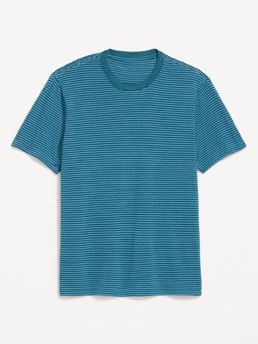 Old Navy Crew-Neck Striped T-Shirt - Bermuda Blue Stripe in Kuwait
