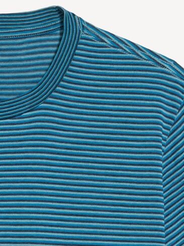 Old Navy Crew-Neck Striped T-Shirt - Bermuda Blue Stripe in Kuwait