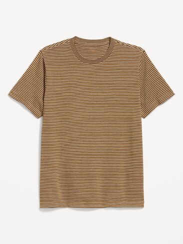 Old Navy Crew-Neck Striped T-Shirt - Brown Top in Kuwait