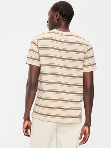 Old Navy Crew-Neck Striped T-Shirt - Soil Stripe in Kuwait
