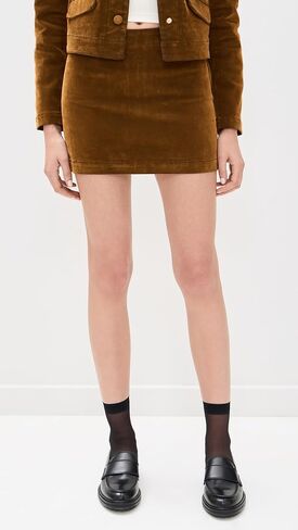 Joe's Jeans Women's The Flocked Velvet Mini Skirt in Saudi Arabia