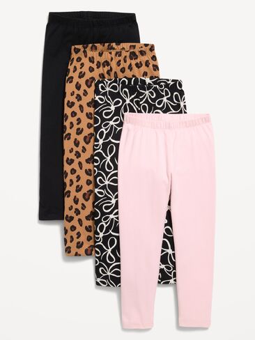 Old Navy 4-Pack Full-Length Jersey Leggings for Toddler Girls - OLX MM LEGGING:BLACKBOW in Kuwait