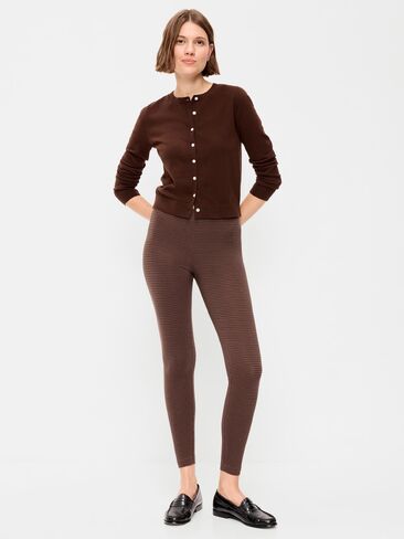 Old Navy High-Waisted Jersey Fashion Layering Leggings - Brown Check in Kuwait