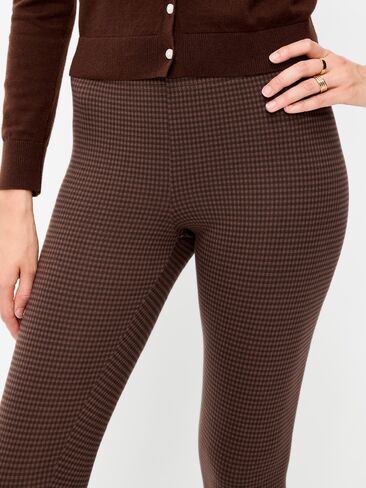 Old Navy High-Waisted Jersey Fashion Layering Leggings - Brown Check in Kuwait
