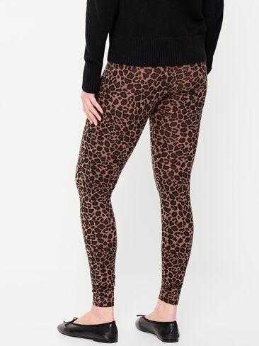 Old Navy High-Waisted Fashion Layering Leggings 3-Pack - Cheetah Brown in Kuwait