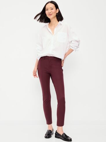 Old Navy High-Waisted Pixie Skinny Ankle Pants - Red Raisin in Kuwait
