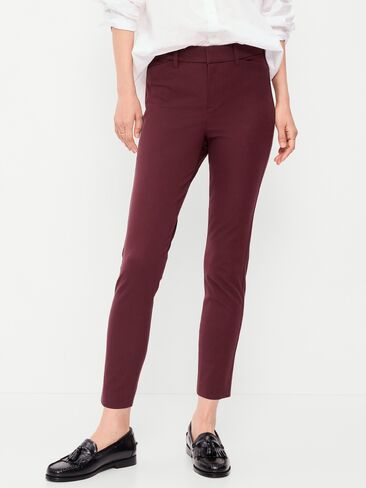 Old Navy High-Waisted Pixie Skinny Ankle Pants - Red Raisin in Kuwait