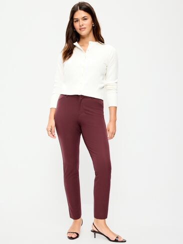 Old Navy High-Waisted Pixie Skinny Ankle Pants - Red Raisin in Kuwait