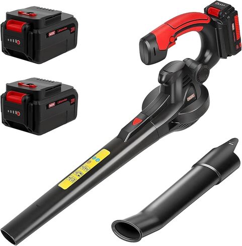 MZK Cordless Leaf Blower,20V Battery Powered Leaf Blower for Lawn Care, Electric Lightweight Mini Leaf Blower(Battery & Charger Included) in Saudi Arabia