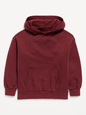 Old Navy Favorite Fleece Oversized Pullover Hoodie for Boys - Clove in Kuwait