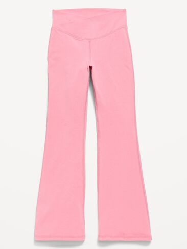 Old Navy High-Waisted PowerChill Crossover Flared Leggings for Girls - Pressed Flower in Kuwait