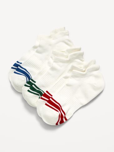 Old Navy Running Ankle Socks 3-Pack for Women - Seasonal Stripes in Kuwait
