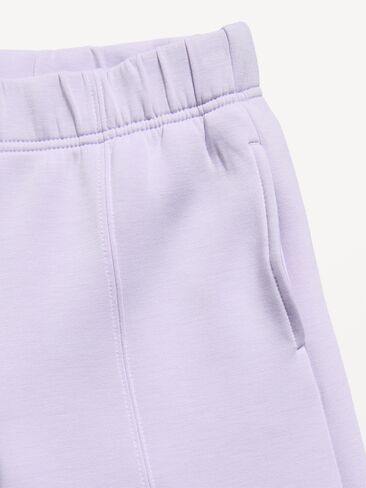 Old Navy High-Waisted Bounce Fleece Wide-Leg Sweatpants for Girls - Dusky Lavender in Kuwait