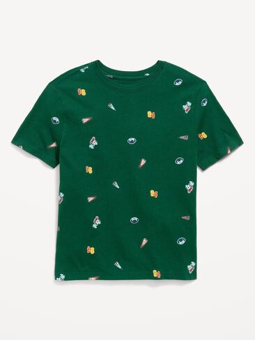Old Navy Softest Short-Sleeve T-Shirt for Boys - Green Football in Kuwait