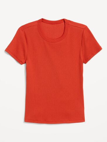 Old Navy Snug Crop T-Shirt - Deep Rose in Kuwait