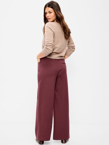 Old Navy High-Waisted Pixie Super Wide-Leg Pants - Raisin Arizona in Kuwait