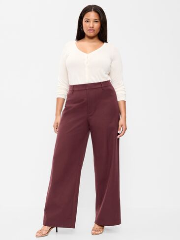 Old Navy High-Waisted Pixie Super Wide-Leg Pants - Raisin Arizona in Kuwait