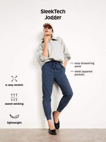 Old Navy High-Waisted SleekTech Joggers - BIRCH LEAF in Kuwait