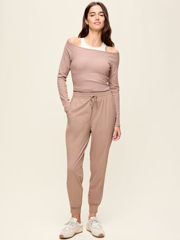 Old Navy High-Waisted SleekTech Joggers - Mocha in Kuwait