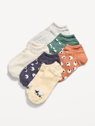 Old Navy Ankle Socks 6-Pack for Women - Sheep in Kuwait