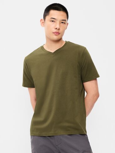 Old Navy V-Neck T-Shirt - Jurassic Green in Kuwait