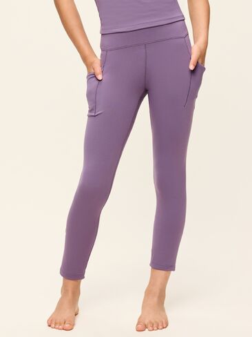 Old Navy High-Waisted StudioSmooth 7/8 Leggings for Girls - Story Dust in Kuwait