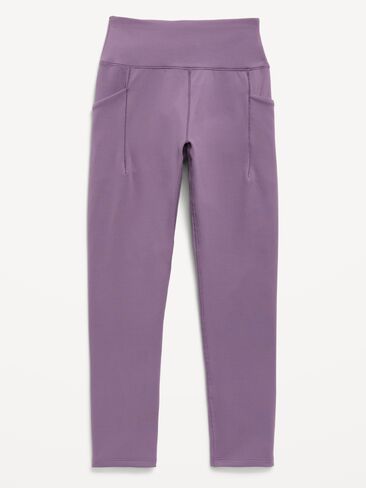 Old Navy High-Waisted StudioSmooth 7/8 Leggings for Girls - Story Dust in Kuwait