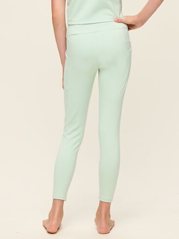 Old Navy High-Waisted StudioSmooth 7/8 Leggings for Girls - Soft Aloe in Kuwait