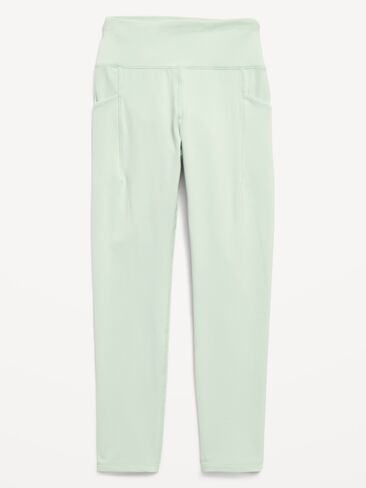 Old Navy High-Waisted StudioSmooth 7/8 Leggings for Girls - Soft Aloe in Kuwait