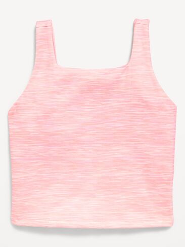 Old Navy StudioSmooth Longline Sports Bra for Girls - Pink Print in Kuwait